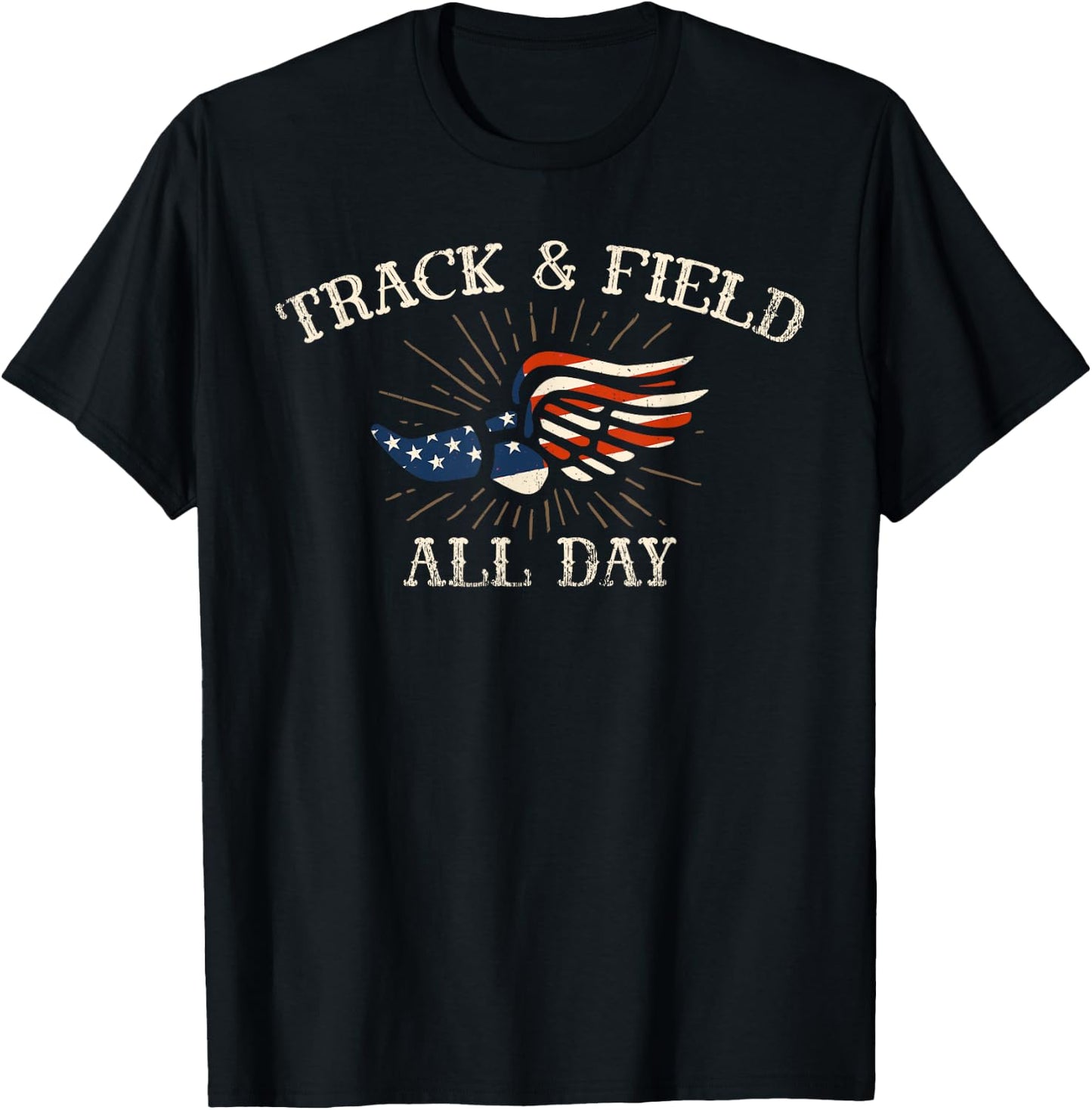 Track & Field all day for a Field athlete T-Shirt - T-Shirt | Black