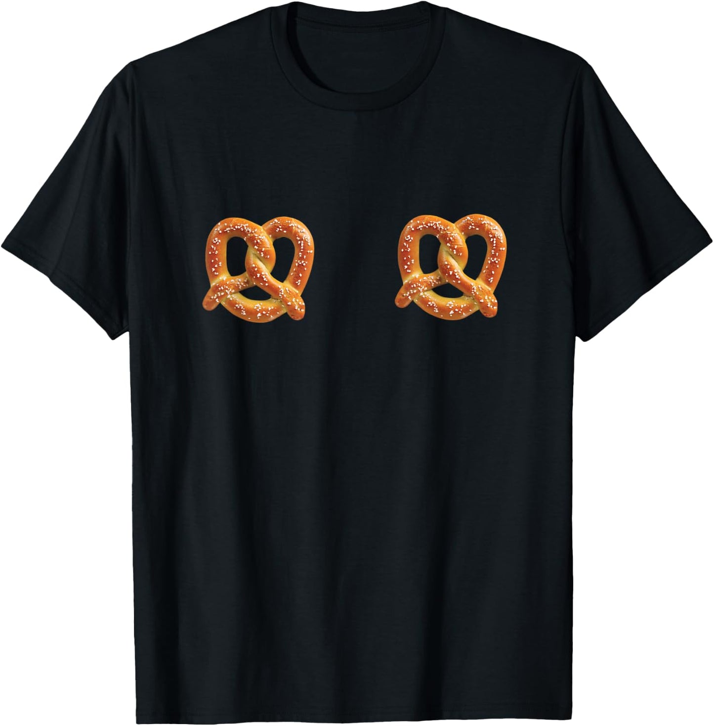Pretzel Boobs Oktoberfest Sourdough Halloween Costume T-Shirt - T-Shirt | Black