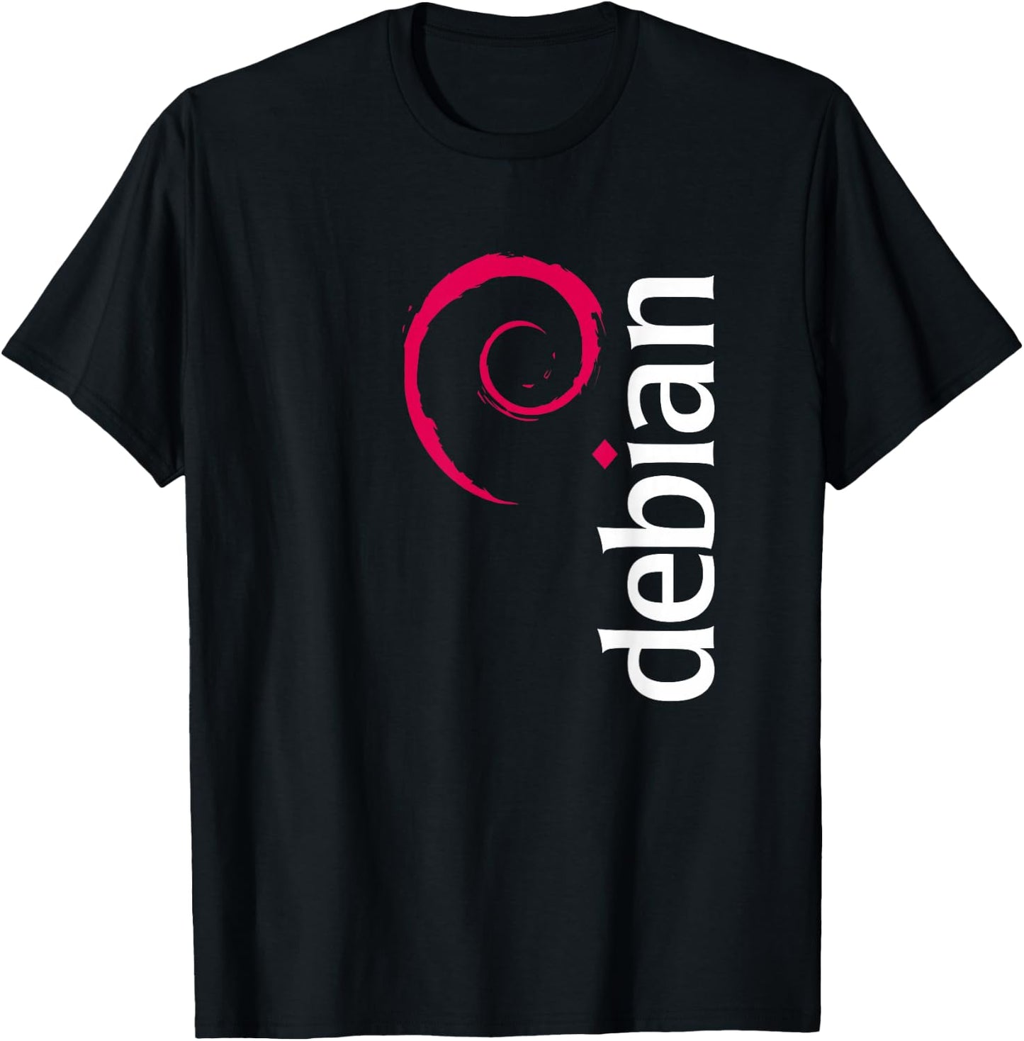 Linux Debian Lovers Have Spiral Logo Open Source Os T-Shirt - T-Shirt | Black