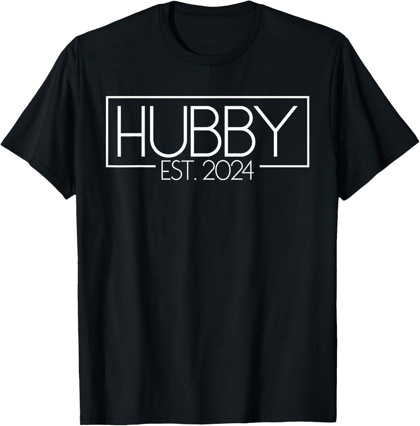 Hubby Est. 2024 Matching Couple Married 2024 Hubby T-Shirt - T-Shirt | Black