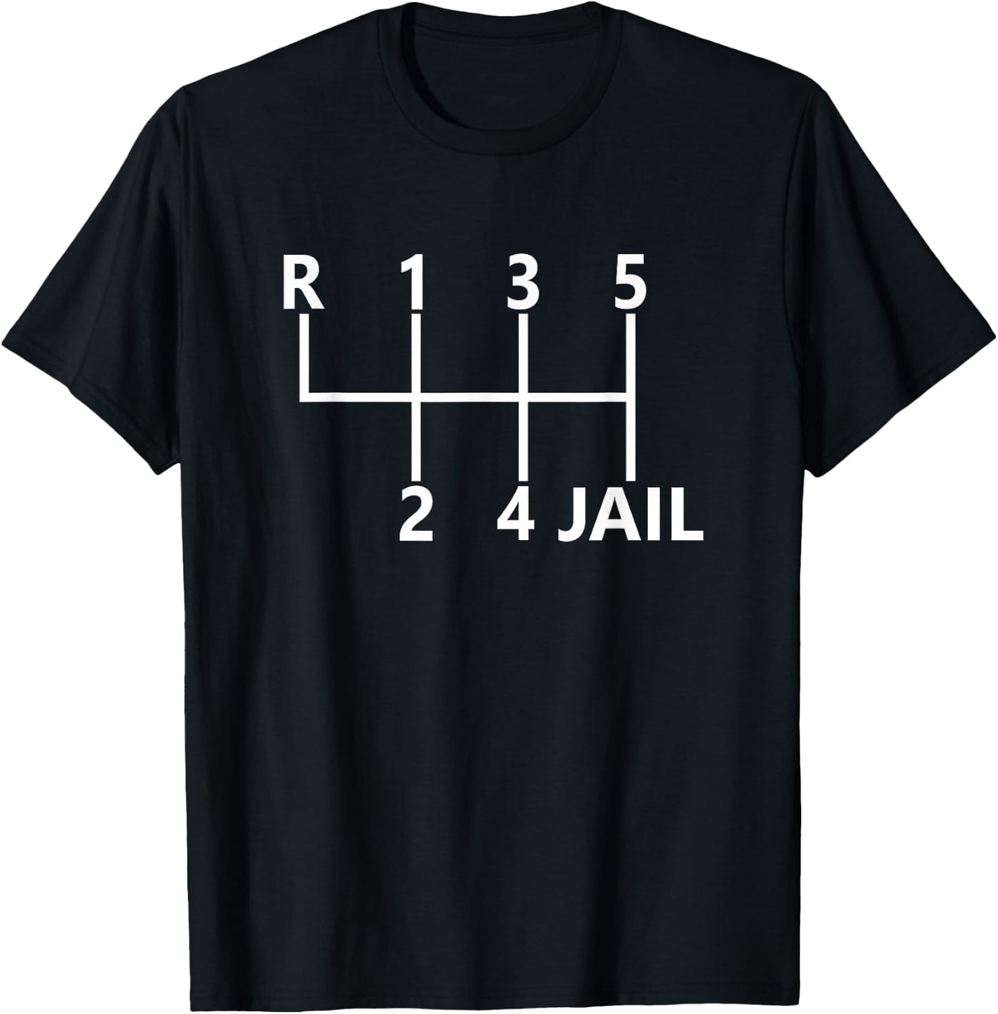 6 Speed Manual Transmission for Car Enthusiasts Humour T-Shirt - T-Shirt | Black