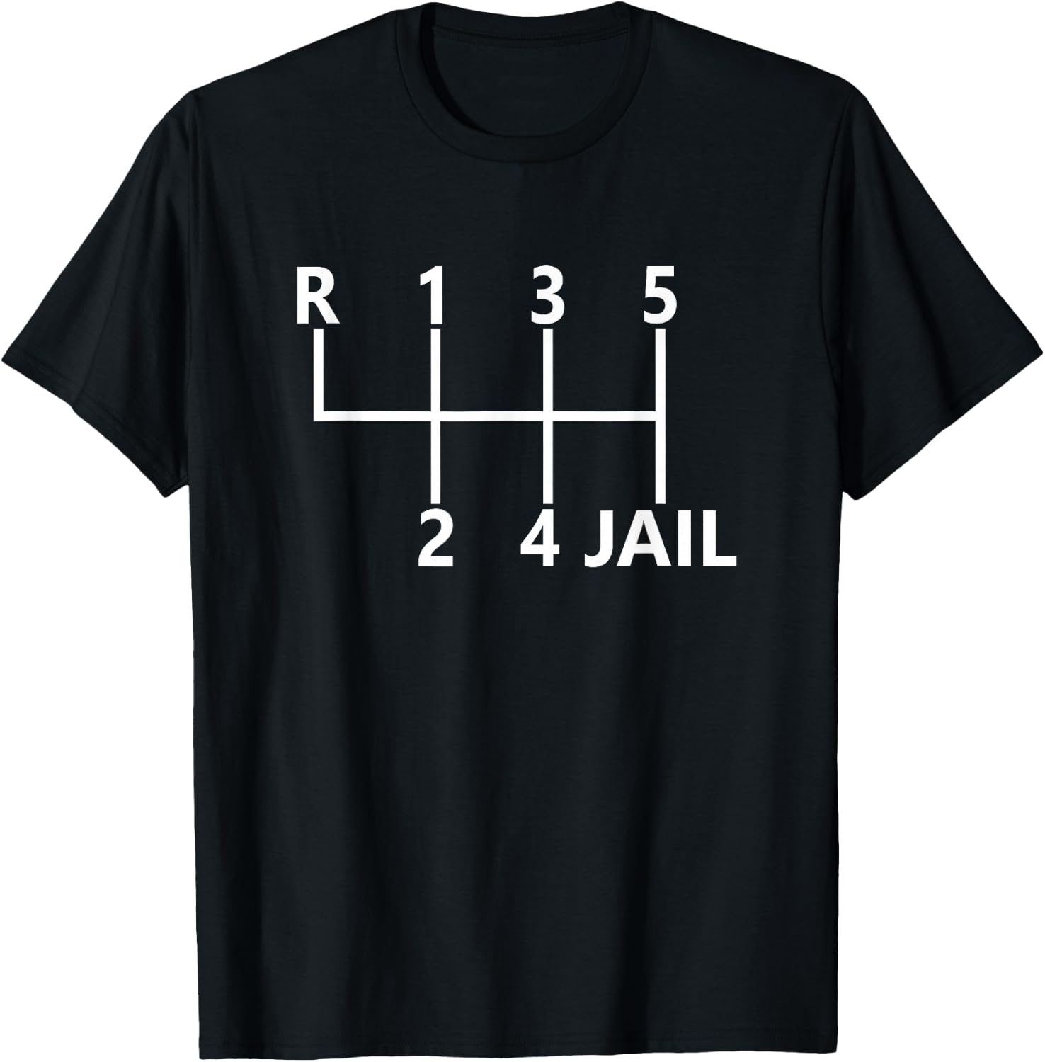 6 Speed Manual Transmission for Car Enthusiasts Humour T-Shirt - T-Shirt | Black