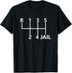 6 Speed Manual Transmission for Car Enthusiasts Humour T-Shirt - T-Shirt | Black