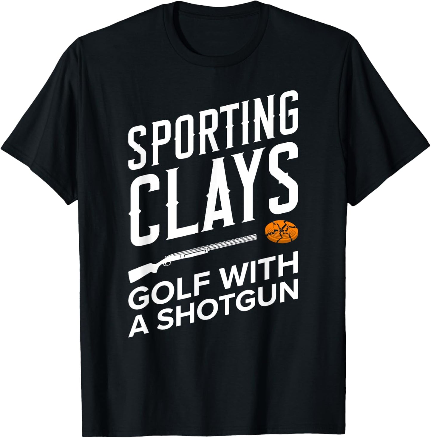 Sporting Clays Skeet Shooting T-Shirt - T-Shirt | Black