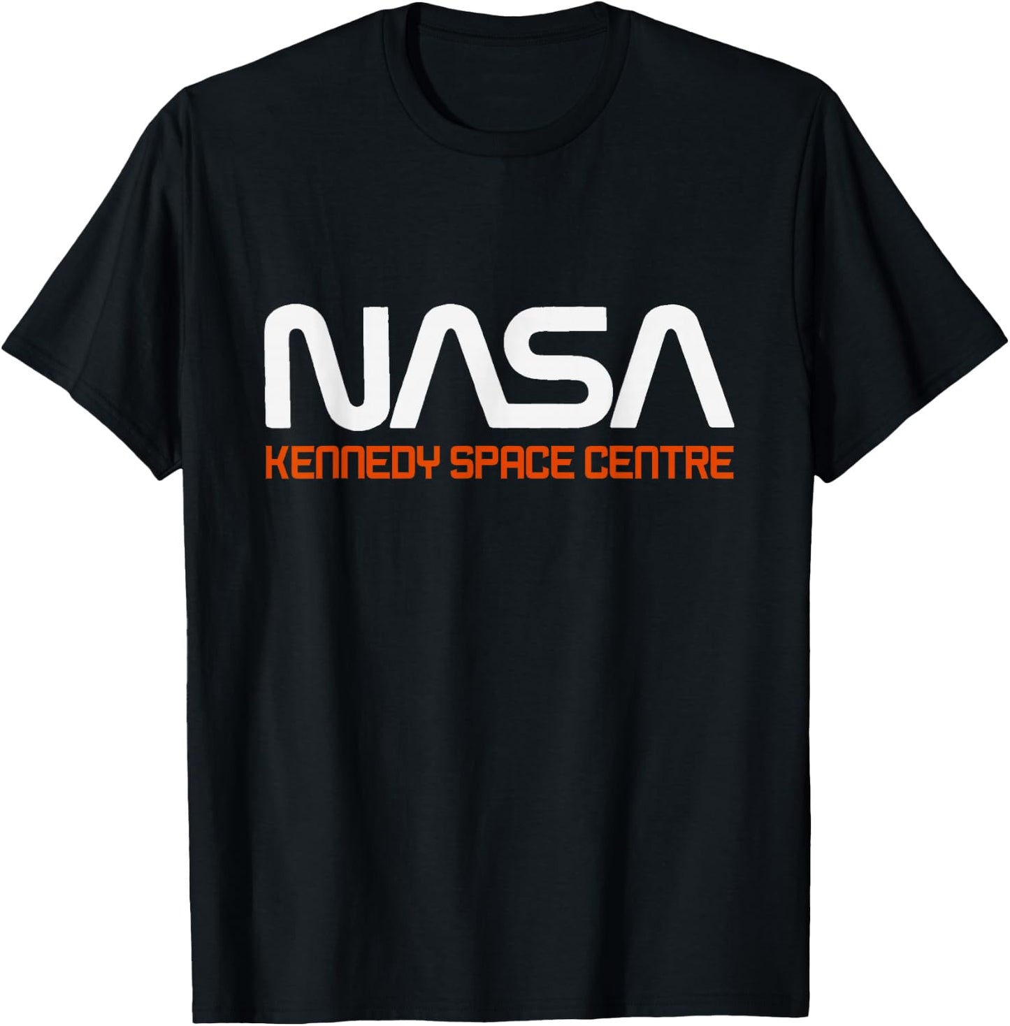 NASA Kennedy Space Centre Rocket Text T-Shirt - T-Shirt | Black