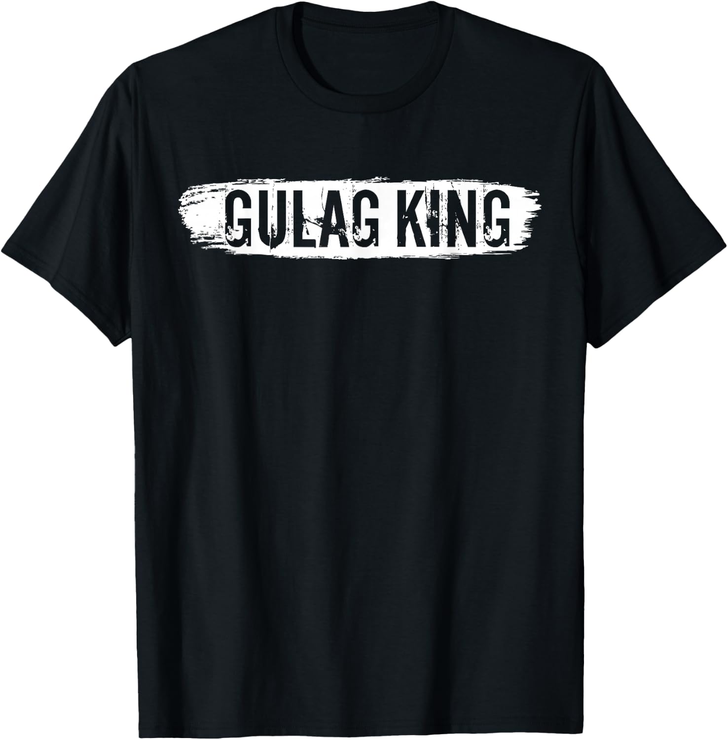 Straight Gulag King Warzone Gamer Duty Call Gift T-Shirt - T-Shirt | Black