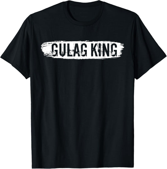 Straight Gulag King Warzone Gamer Duty Call Gift T-Shirt - T-Shirt | Black