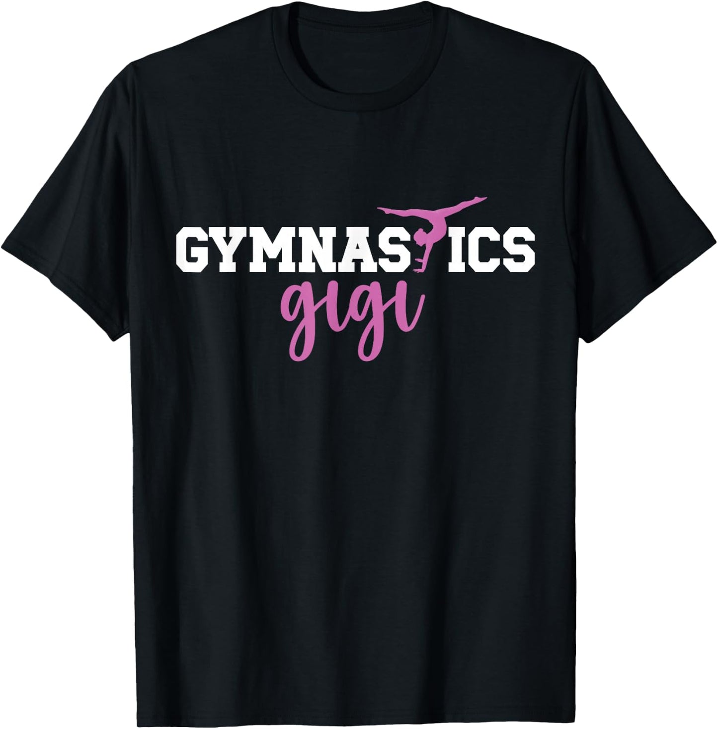 Gymnastics Gigi Grandma Gigi Of A Gymnast Gigi T-Shirt - T-Shirt | Black