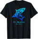 St. Martin, West Indies Vintage Retro Tribal Shark Vacation T-Shirt - T-Shirt | Black