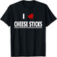 I Love Cheese Sticks T-Shirt - T-Shirt | Black