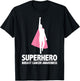 Superhero Men - Breast Cancer Awareness T-Shirt - T-Shirt | Black
