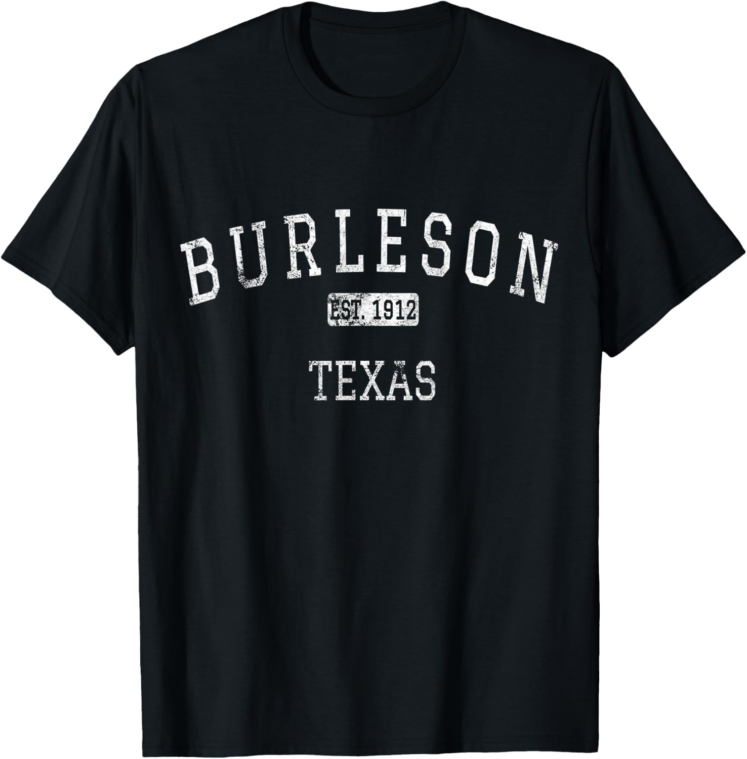 Burleson Texas TX Vintage T-Shirt - T-Shirt | Black