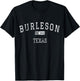 Burleson Texas TX Vintage T-Shirt - T-Shirt | Black