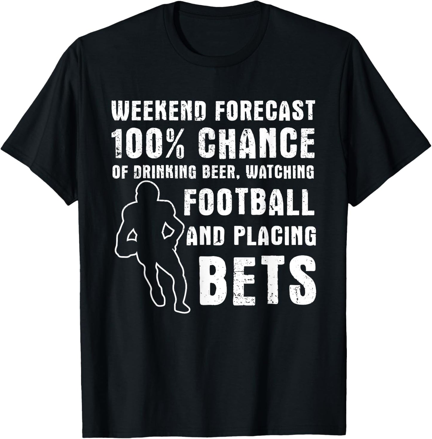 Fantasy Football Sports Betting Gambling Sports Bet Gambler T-Shirt - T-Shirt | Black