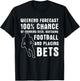 Fantasy Football Sports Betting Gambling Sports Bet Gambler T-Shirt - T-Shirt | Black