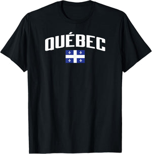 Quebec Flag Canada T-Shirt - T-Shirt | Black