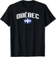 Quebec Flag Canada T-Shirt - T-Shirt | Black