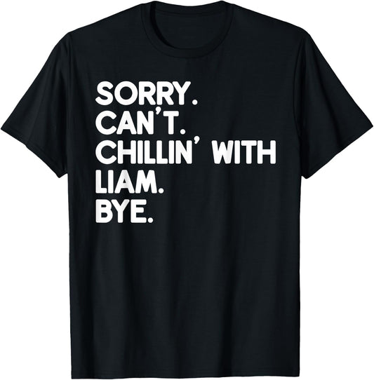 Liam First Name Funny Personalized Named Friend of T-Shirt - T-Shirt | Black