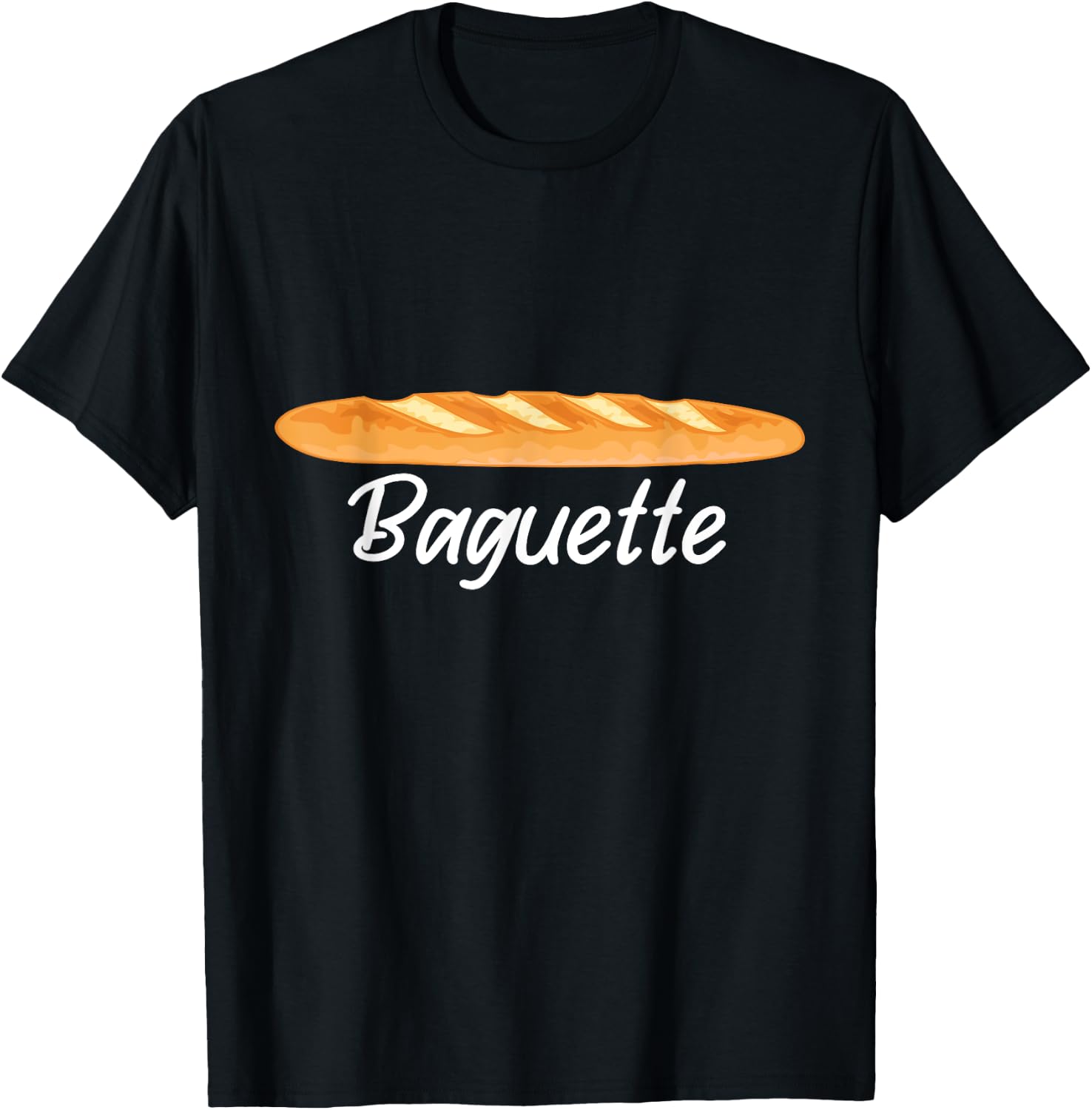 Baguette French Bread France Lover Francophile T-Shirt - T-Shirt | Black