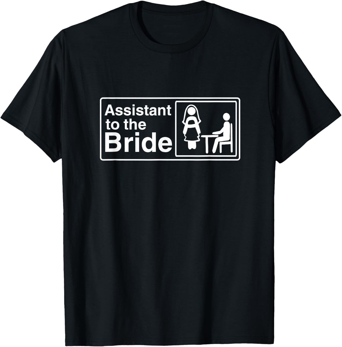 The Assistant To Bride Bachelorette Party Matching Outfits T-Shirt - T-Shirt | Black
