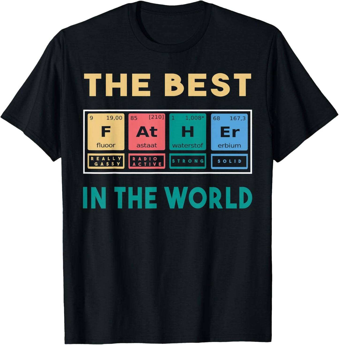 The best father in the world T-Shirt - T-Shirt | Black