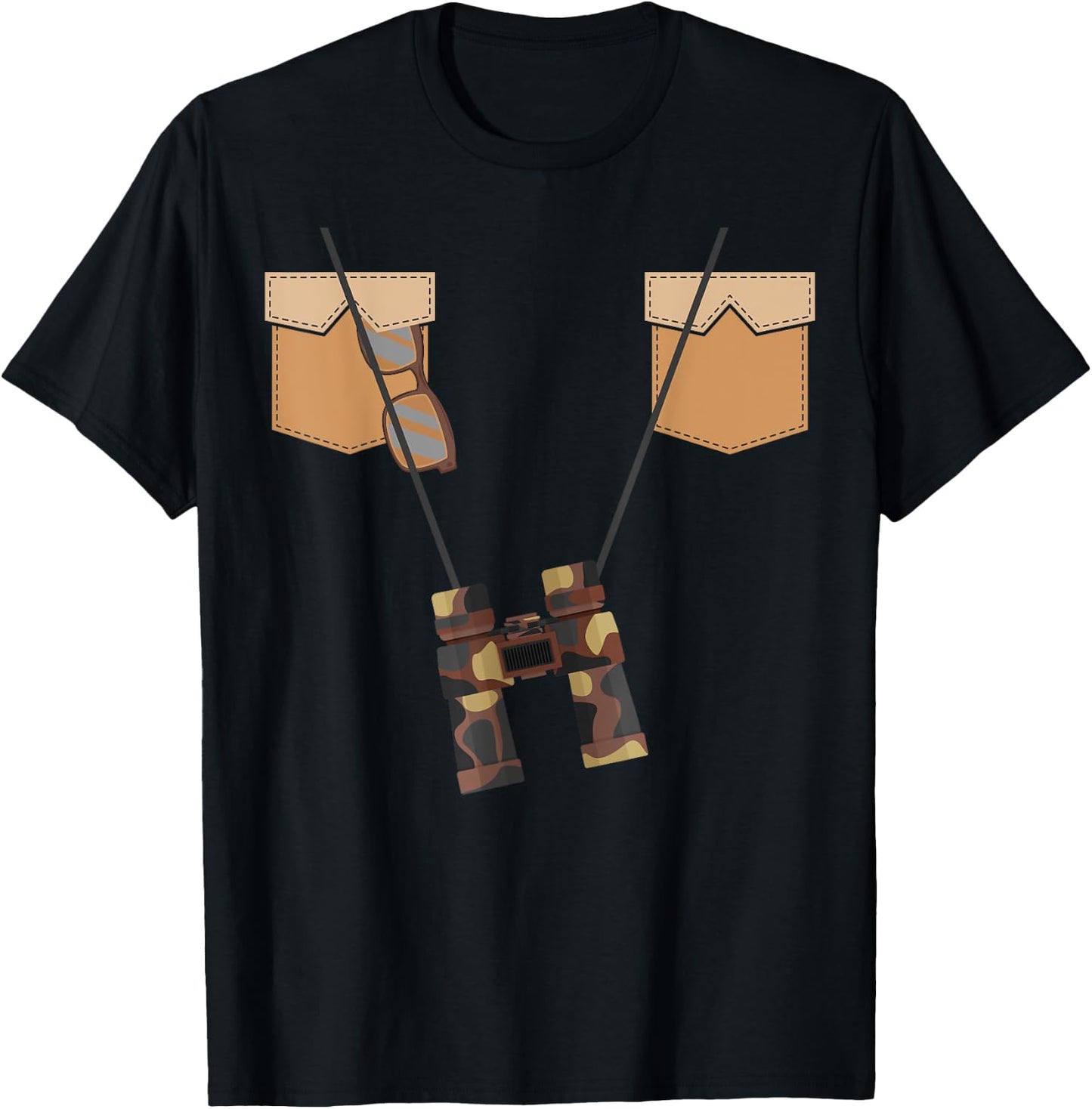Safari Ranger Costume Halloween Zookeeper Outfit Kids T-Shirt - T-Shirt | Black