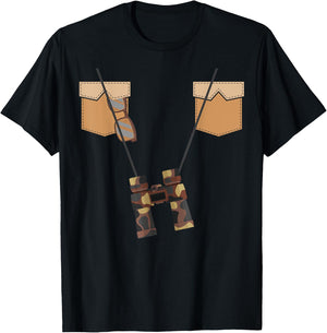 Safari Ranger Costume Halloween Zookeeper Outfit Kids T-Shirt - T-Shirt | Black