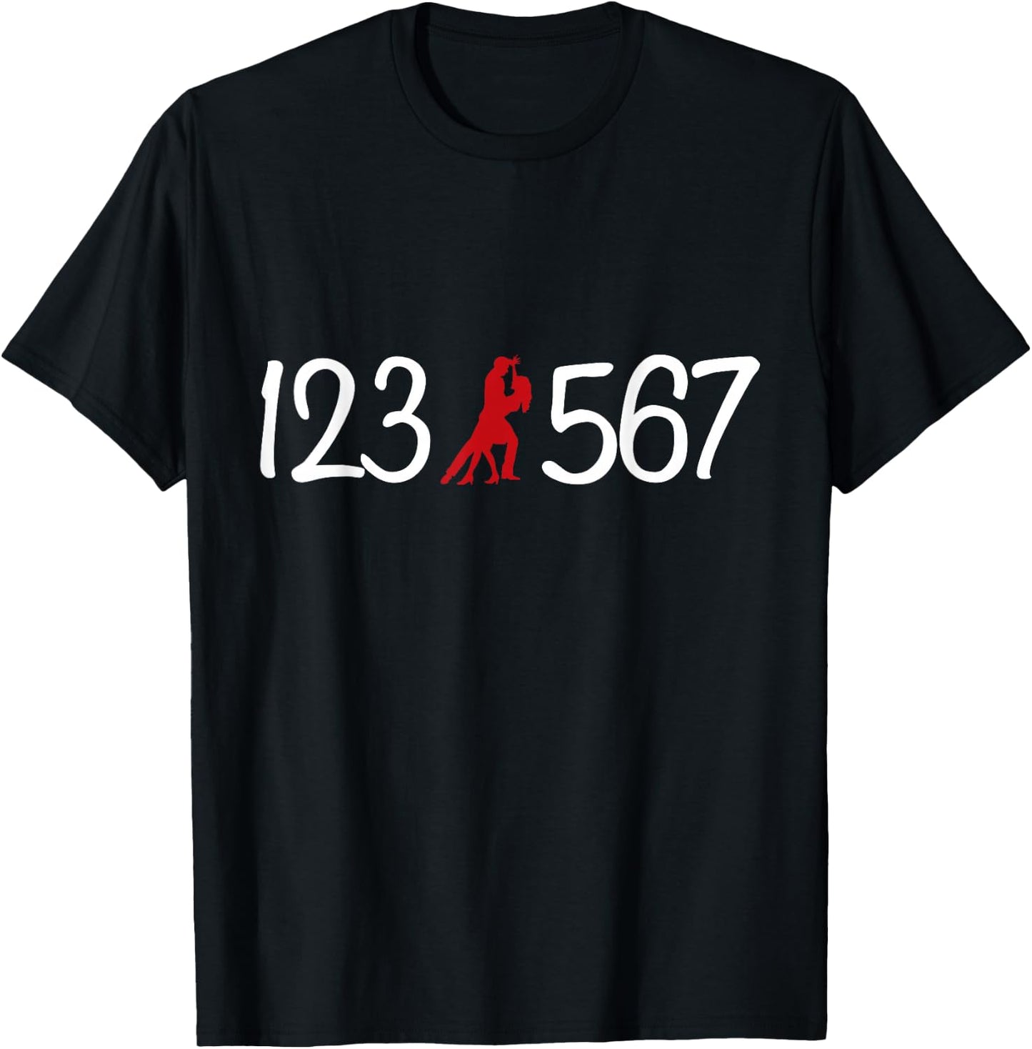 123 567 Salsa Lover Latin Salsa Dance T-Shirt - T-Shirt | Black