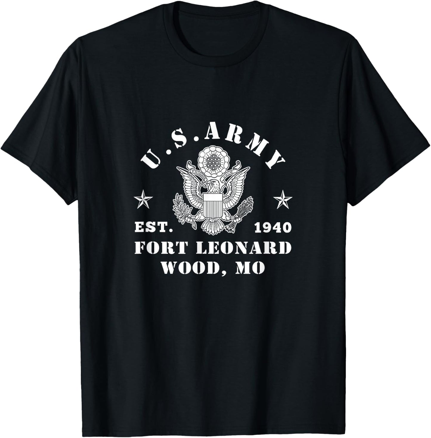 Fort Leonard Wood Missouri Mo Alumni Veterans Day T-Shirt - T-Shirt | Black