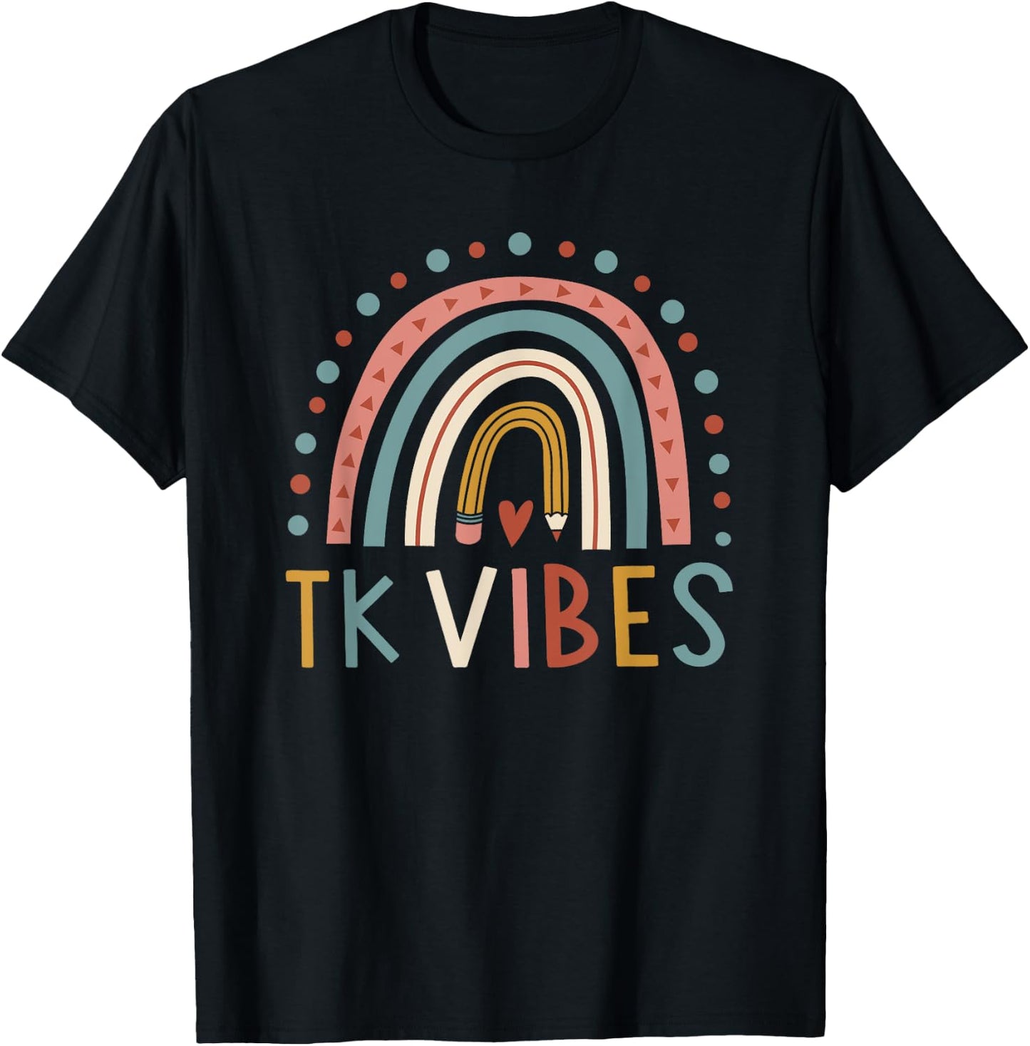 TK Vibes Back To School Student Teacher Men Women T-Shirt - T-Shirt | Black