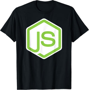 Node.js JavaScript JS Programmer Coding Open Source Geek T-Shirt - T-Shirt | Black