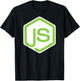 Node.js JavaScript JS Programmer Coding Open Source Geek T-Shirt - T-Shirt | Black