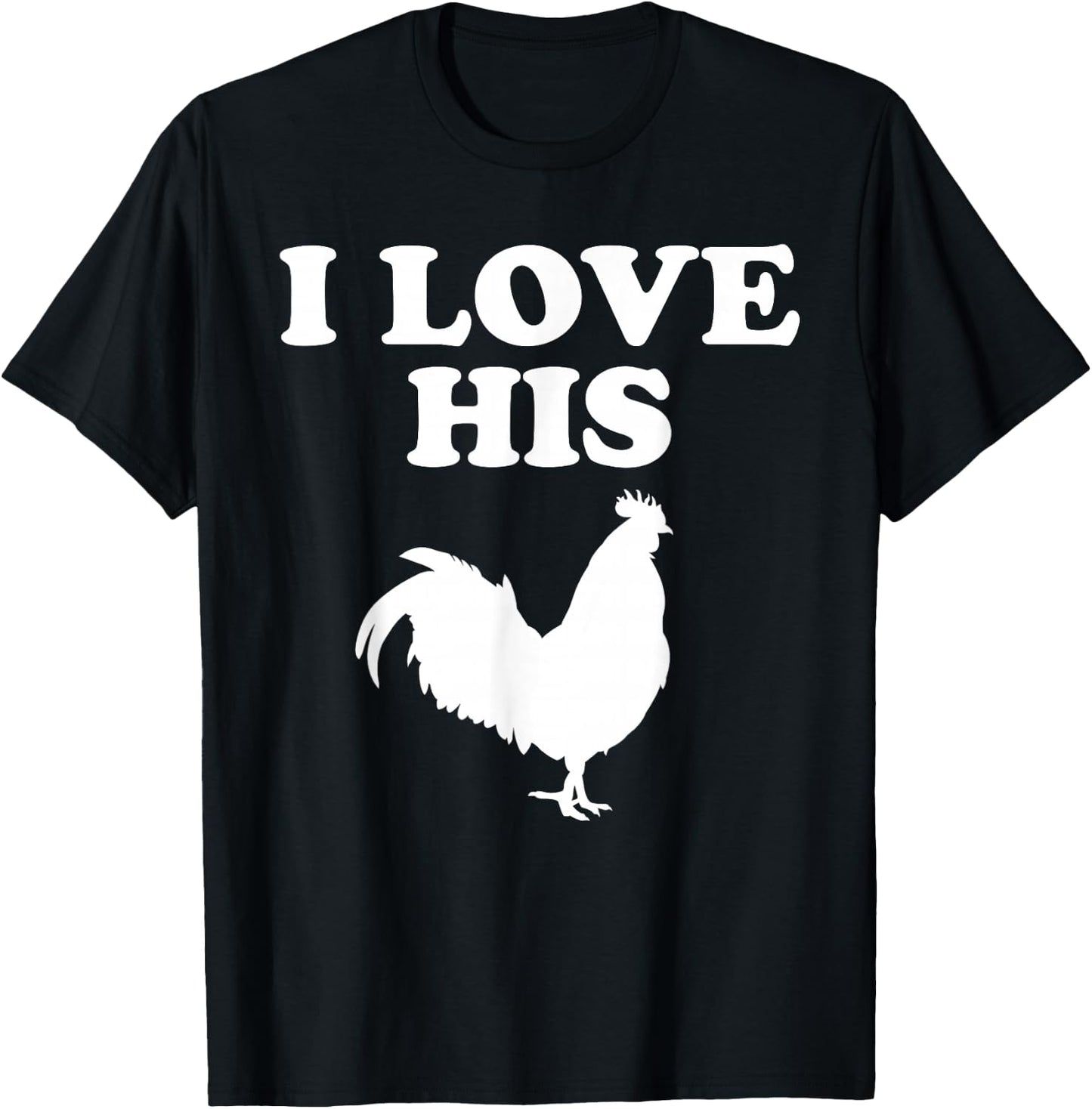 I love her Kitty cat I like his rooster matching couple love T-Shirt - T-Shirt | Black