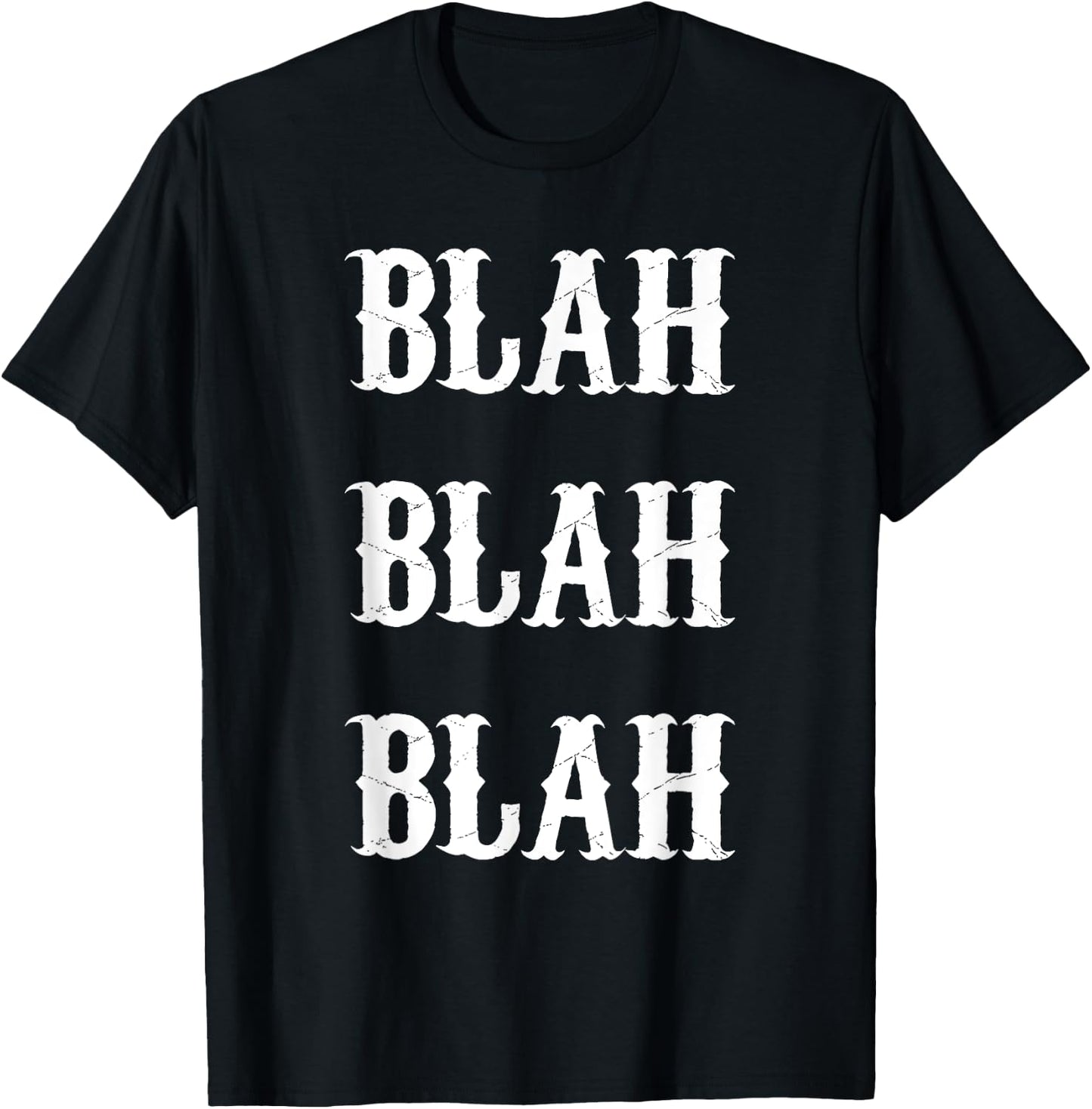 Blah Blah Blah - Funny Speech T-Shirt - T-Shirt | Black