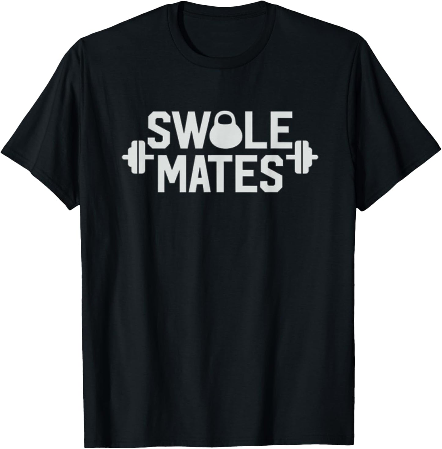 Swole Mates Swolemates Funny Couples Workout Gear T-Shirt - T-Shirt | Black