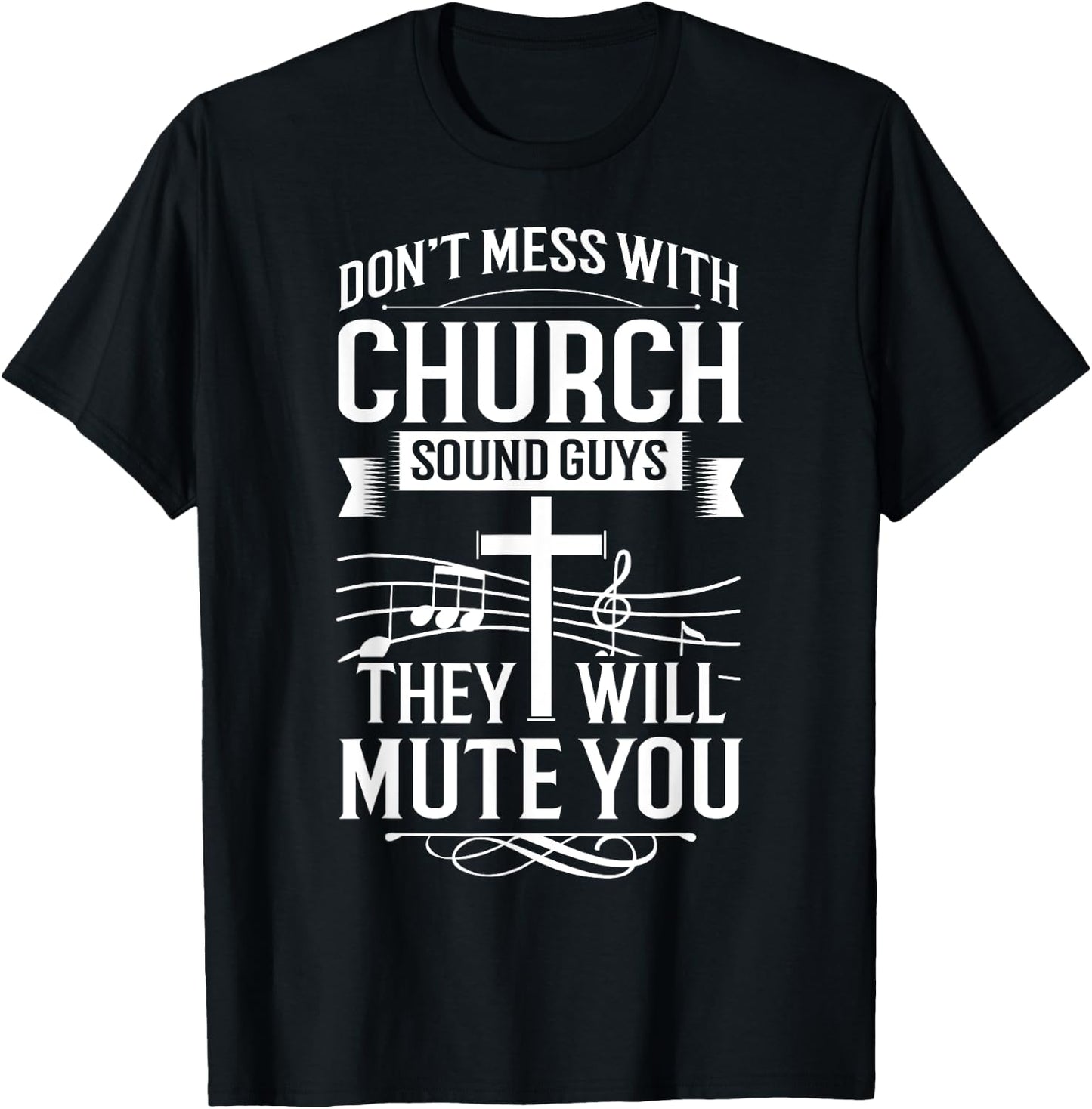 Church Sound Engineer Audio System Music Christian T-Shirt - T-Shirt | Black