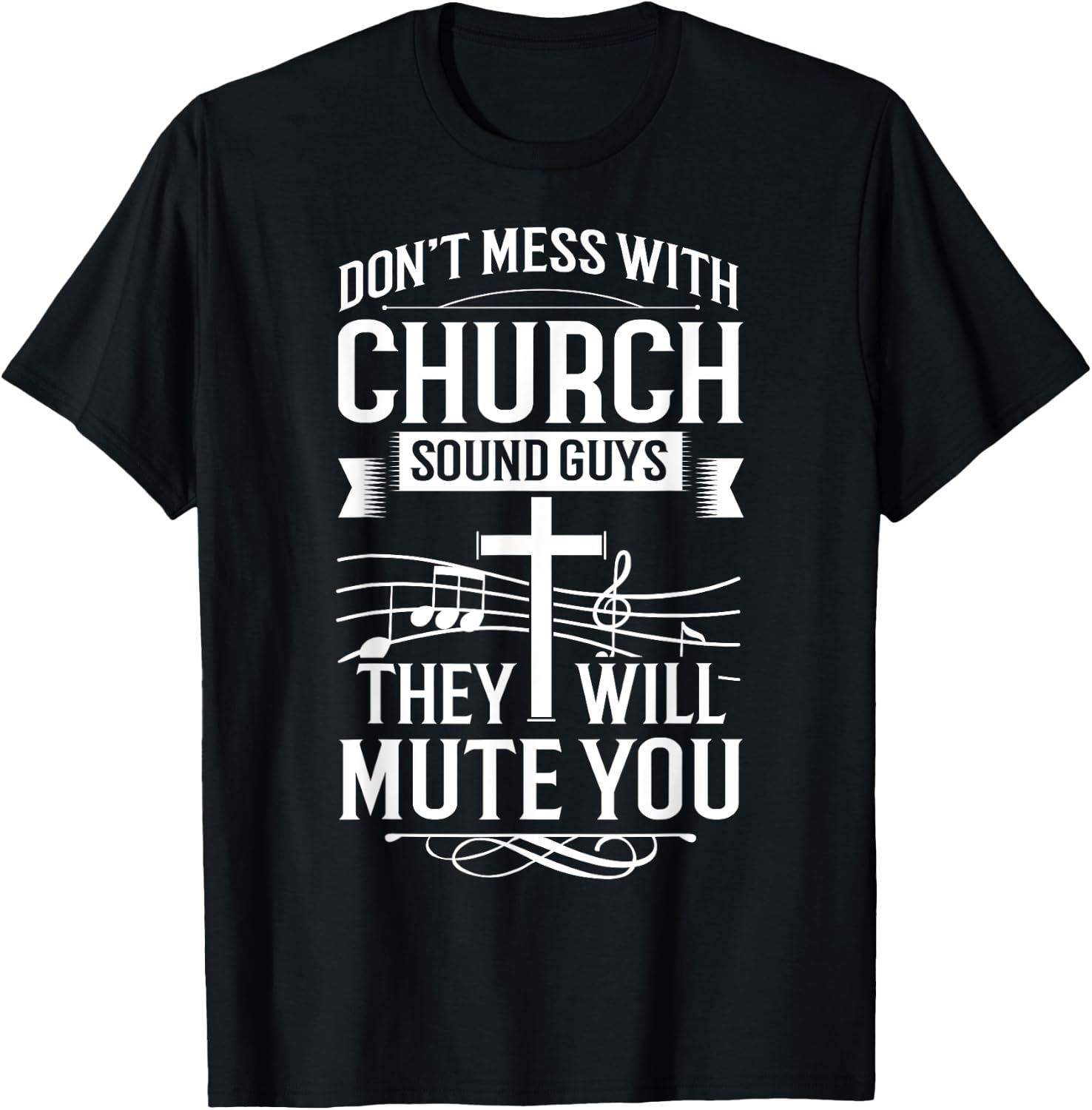 Church Sound Engineer Audio System Music Christian T-Shirt - T-Shirt | Black
