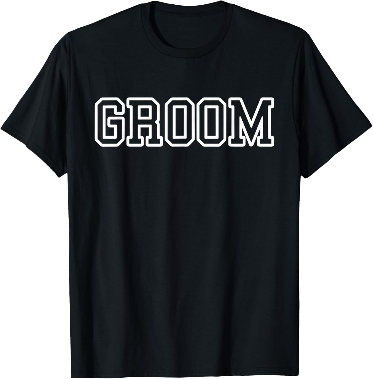 Groom, Matching Bride, Wedding, Bachelor Party Groom T-Shirt - T-Shirt | Black