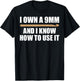Funny Crochet Men 9mm Crochet Hook Yarn Crocheter T-Shirt - T-Shirt | Black