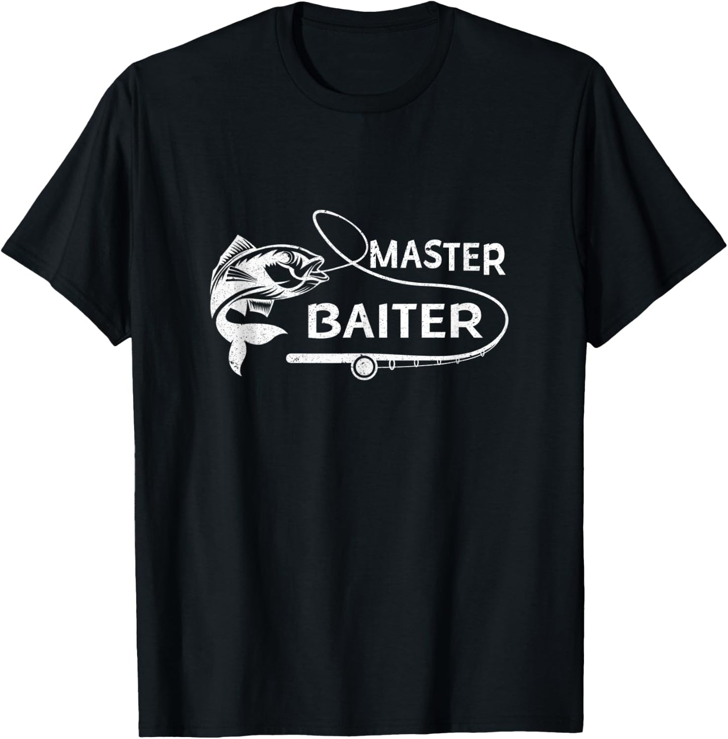 Master Baiter Fisherman Funny Fishing T-Shirt - T-Shirt | Black
