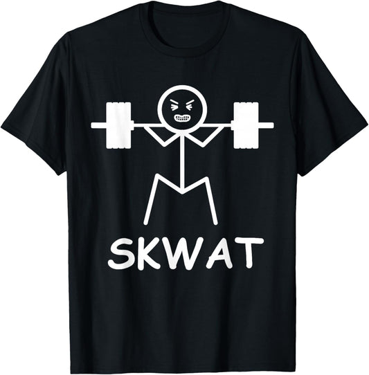 Skwat - Squat heavy T-Shirt - T-Shirt | Black