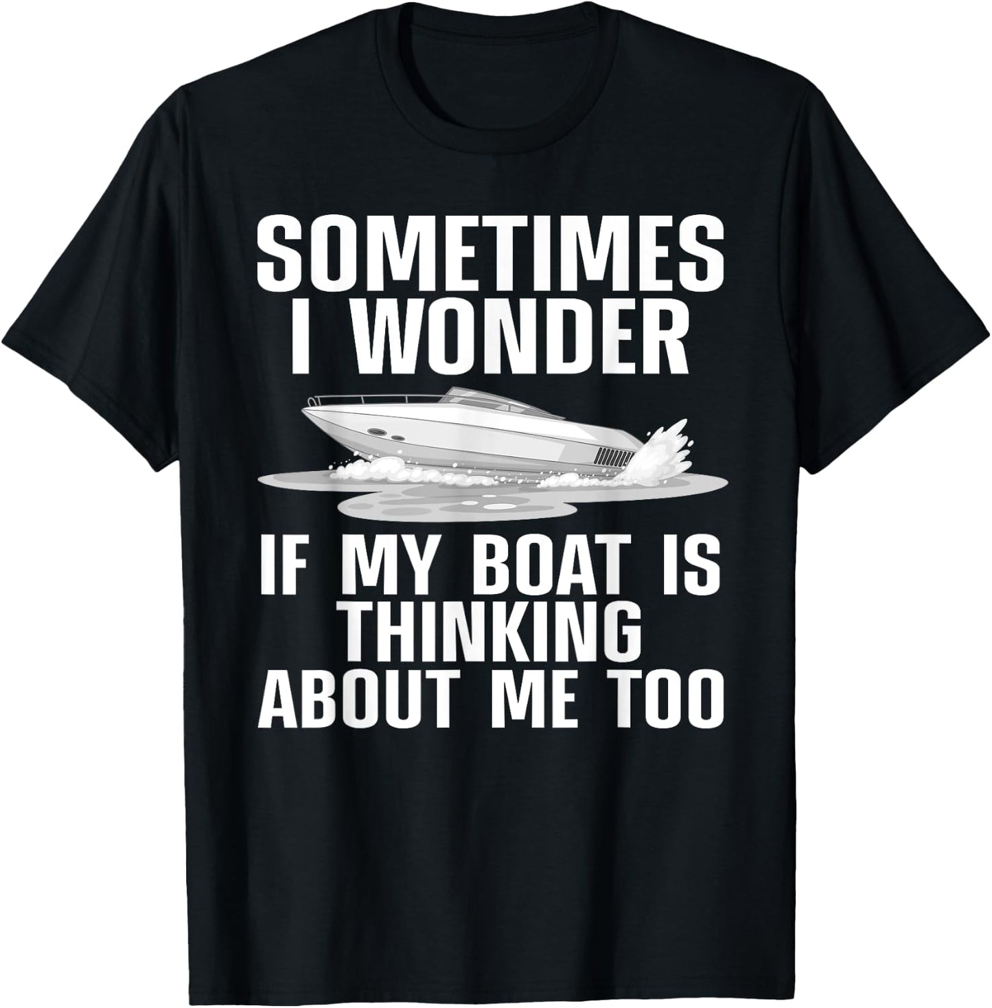 Cute Boating Art Women Boat Captain Sailboat Owners T-Shirt - T-Shirt | Black