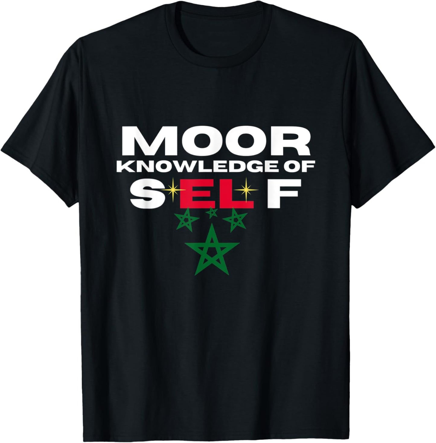Moor Knowledge Of Self - Higher Self God Within Moorish T-Shirt - T-Shirt | Black