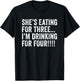 TWIN DAD Funny Twins Pregnancy I'm Drinking for 4 Father T-Shirt - T-Shirt | Black