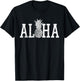 Aloha Hawaii Hawaiian Pineapple Beach Vacation Men Women Kids T-Shirt - T-Shirt | Black