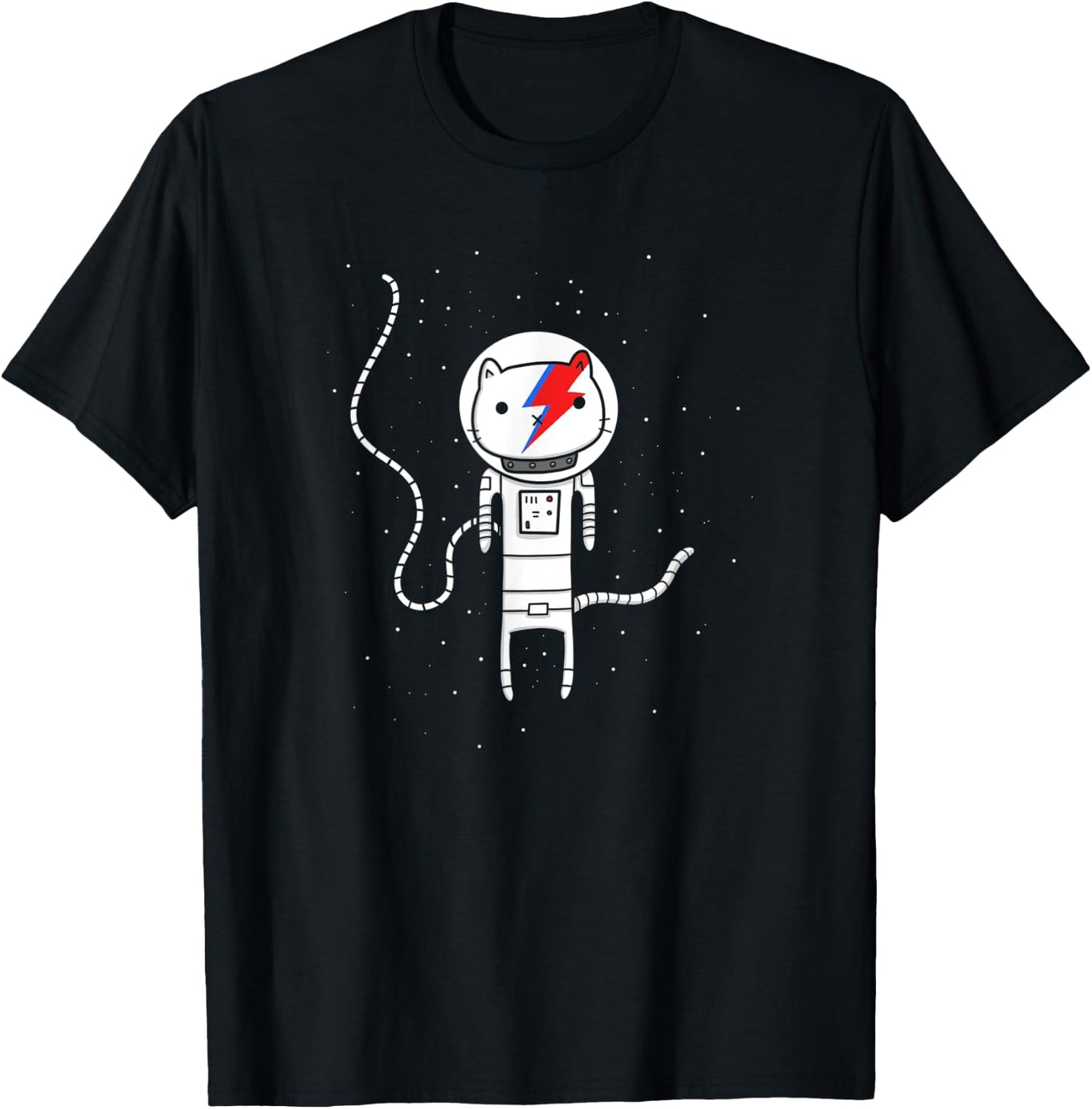 Major Tom Cat | Astronaut Kitty Women Kids T-Shirt - T-Shirt | Black