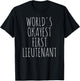 First Lieutenant World's Okayest 1LT Military 1st Lieutenant T-Shirt - T-Shirt | Black
