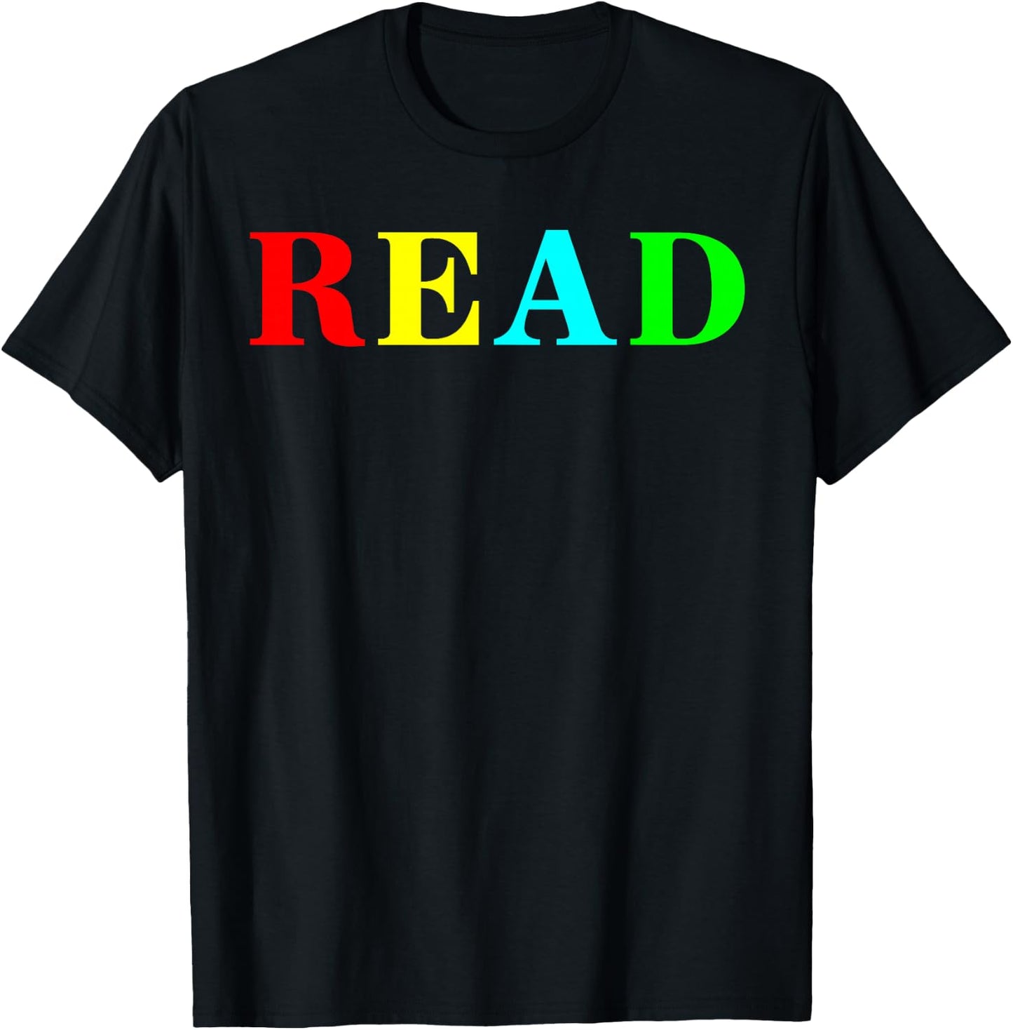 Teacher Reading Read in Color Book T-Shirt - T-Shirt | Black