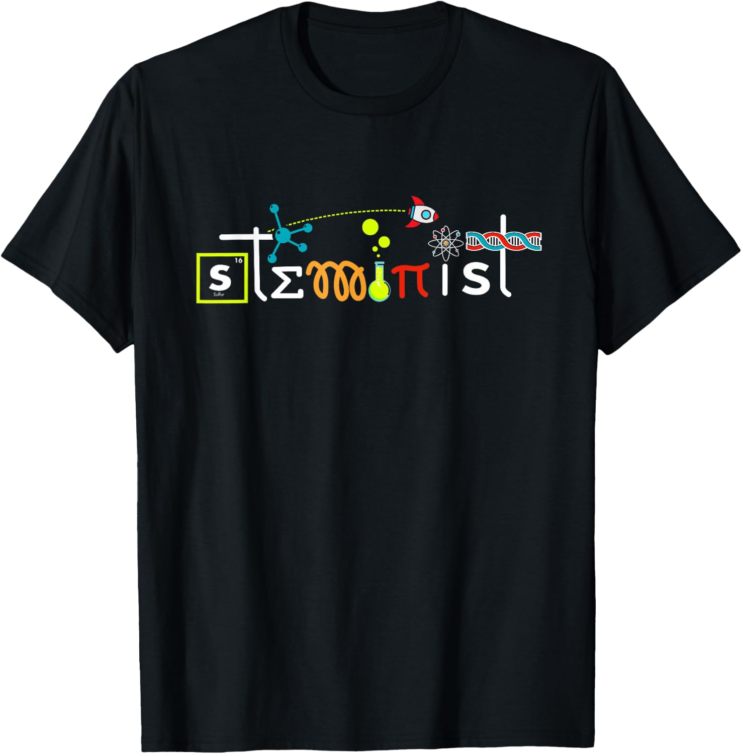 Feminist Women in Science Seminista Steminist T-Shirt - T-Shirt | Black