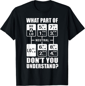 Funny Truck Driver Women Truck Manual Transmission T-Shirt - T-Shirt | Black